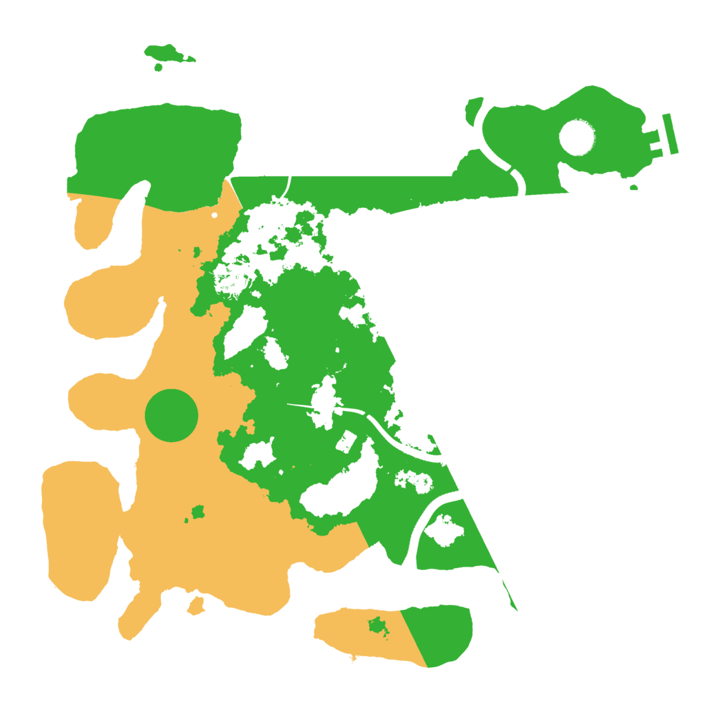 Biome Rust Map: Procedural Map, Size: 3500, Seed: 579394391