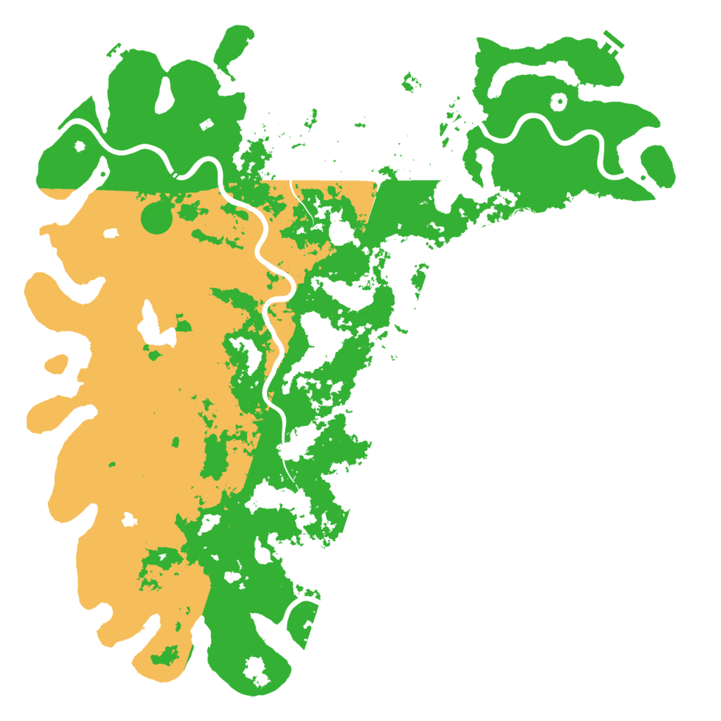 Biome Rust Map: Procedural Map, Size: 6000, Seed: 1679879374