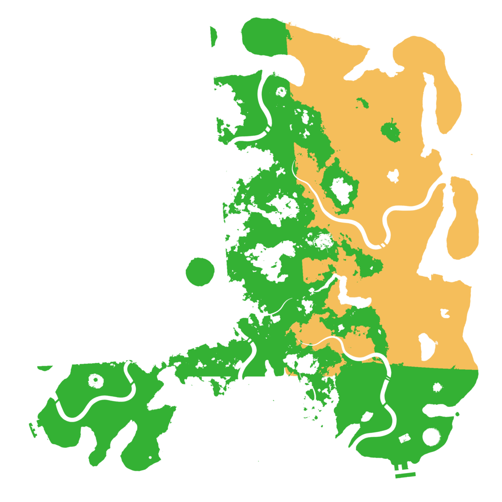 Biome Rust Map: Procedural Map, Size: 5000, Seed: 579349
