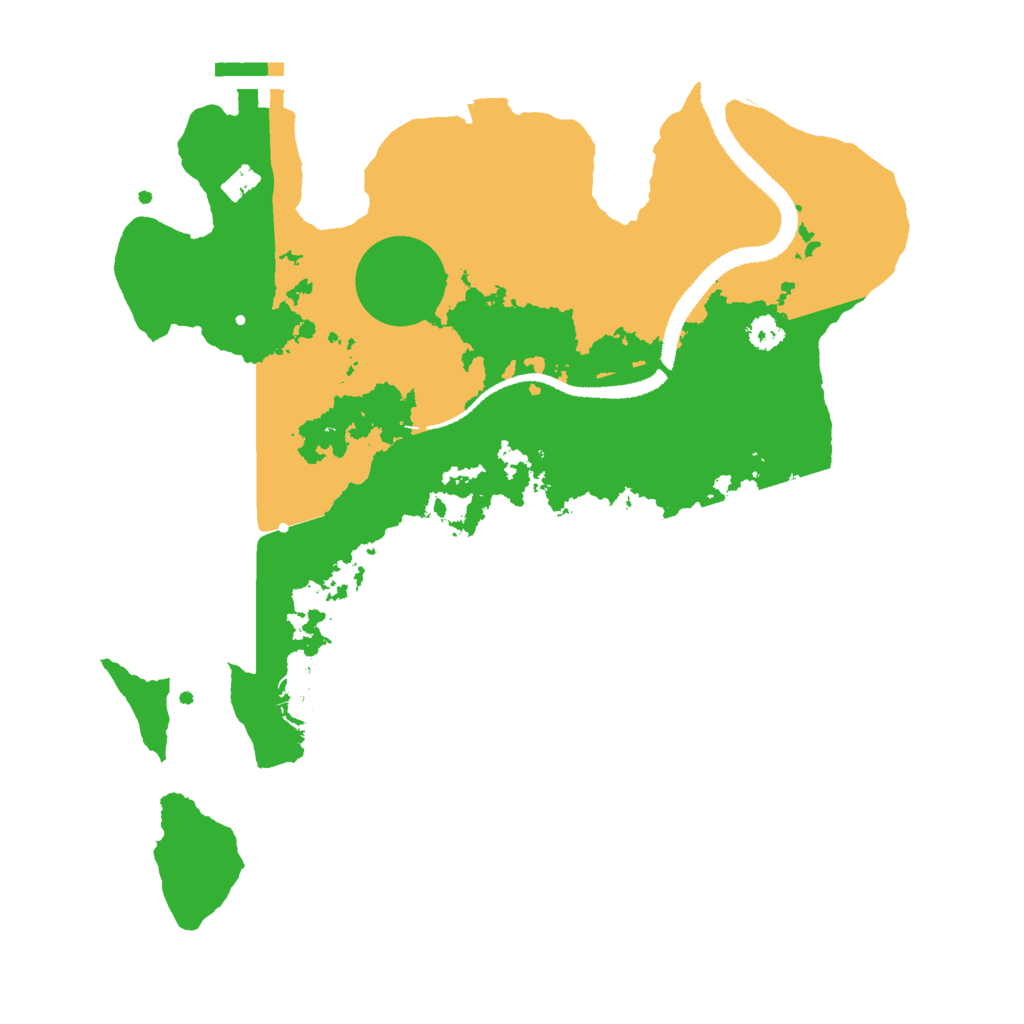 Biome Rust Map: Procedural Map, Size: 3000, Seed: 2503648