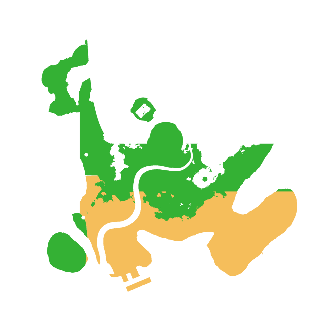 Biome Rust Map: Procedural Map, Size: 2500, Seed: 267600025
