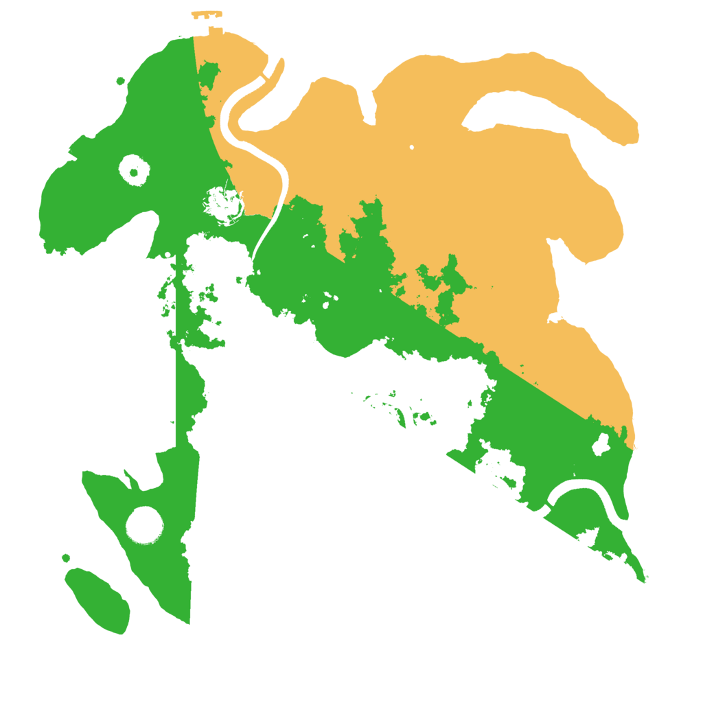 Biome Rust Map: Procedural Map, Size: 3500, Seed: 107020933