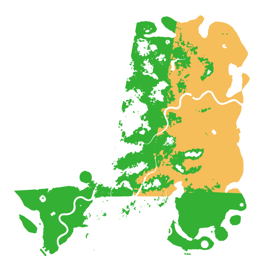 Biome Rust Map: Procedural Map, Size: 6000, Seed: 674125