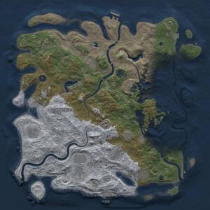 Thumbnail Rust Map: Procedural Map, Size: 4550, Seed: 102106, 16 Monuments
