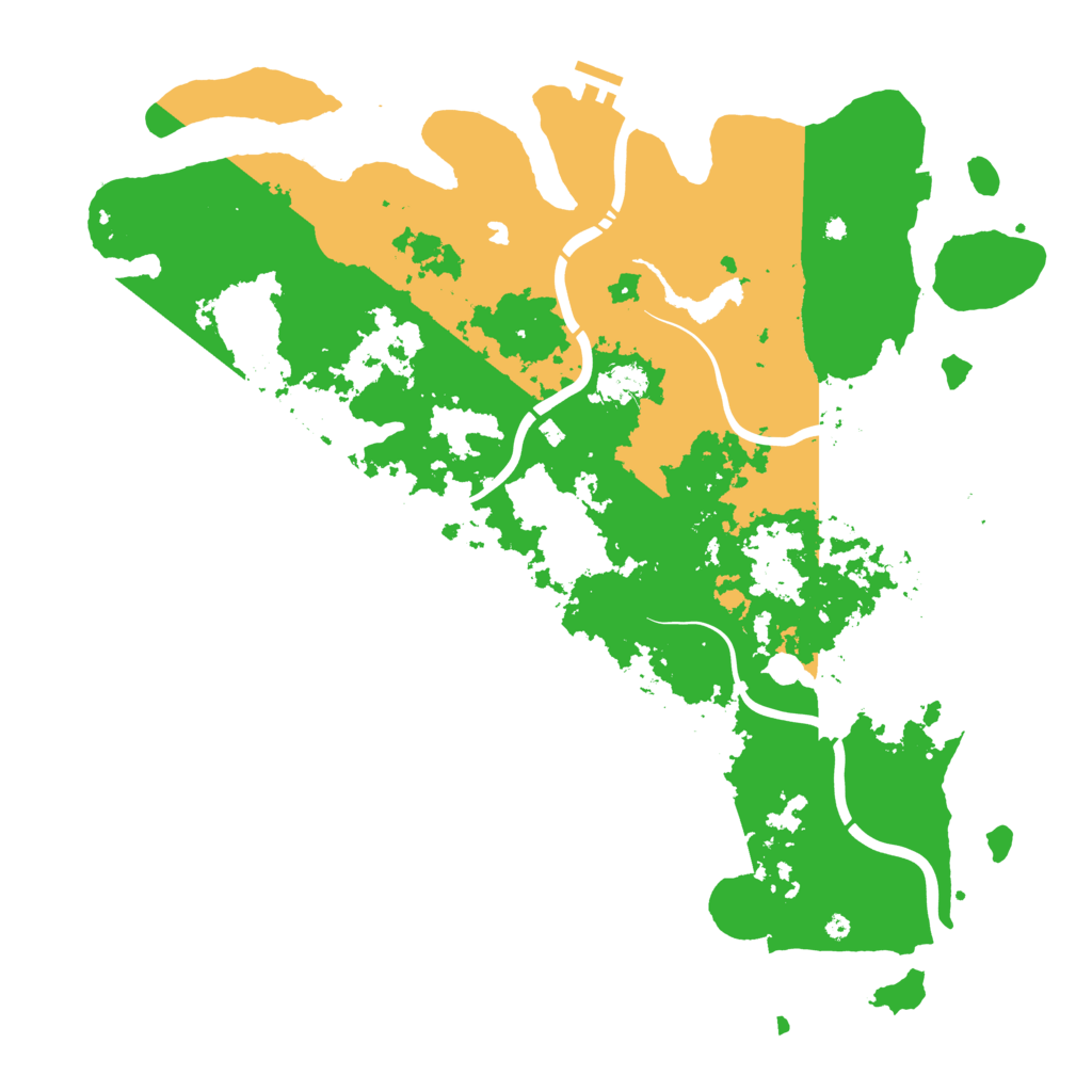 Biome Rust Map: Procedural Map, Size: 4550, Seed: 102106