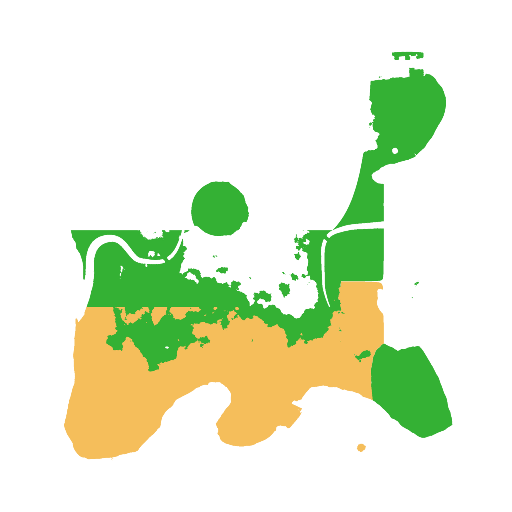 Biome Rust Map: Procedural Map, Size: 2500, Seed: 62520