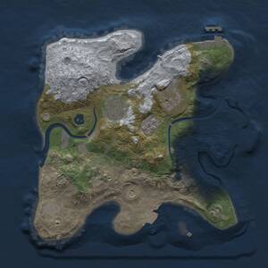 Thumbnail Rust Map: Procedural Map, Size: 2500, Seed: 62520, 9 Monuments