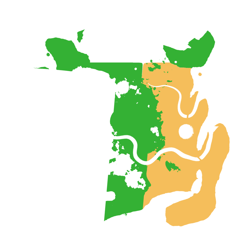 Biome Rust Map: Procedural Map, Size: 3000, Seed: 27645