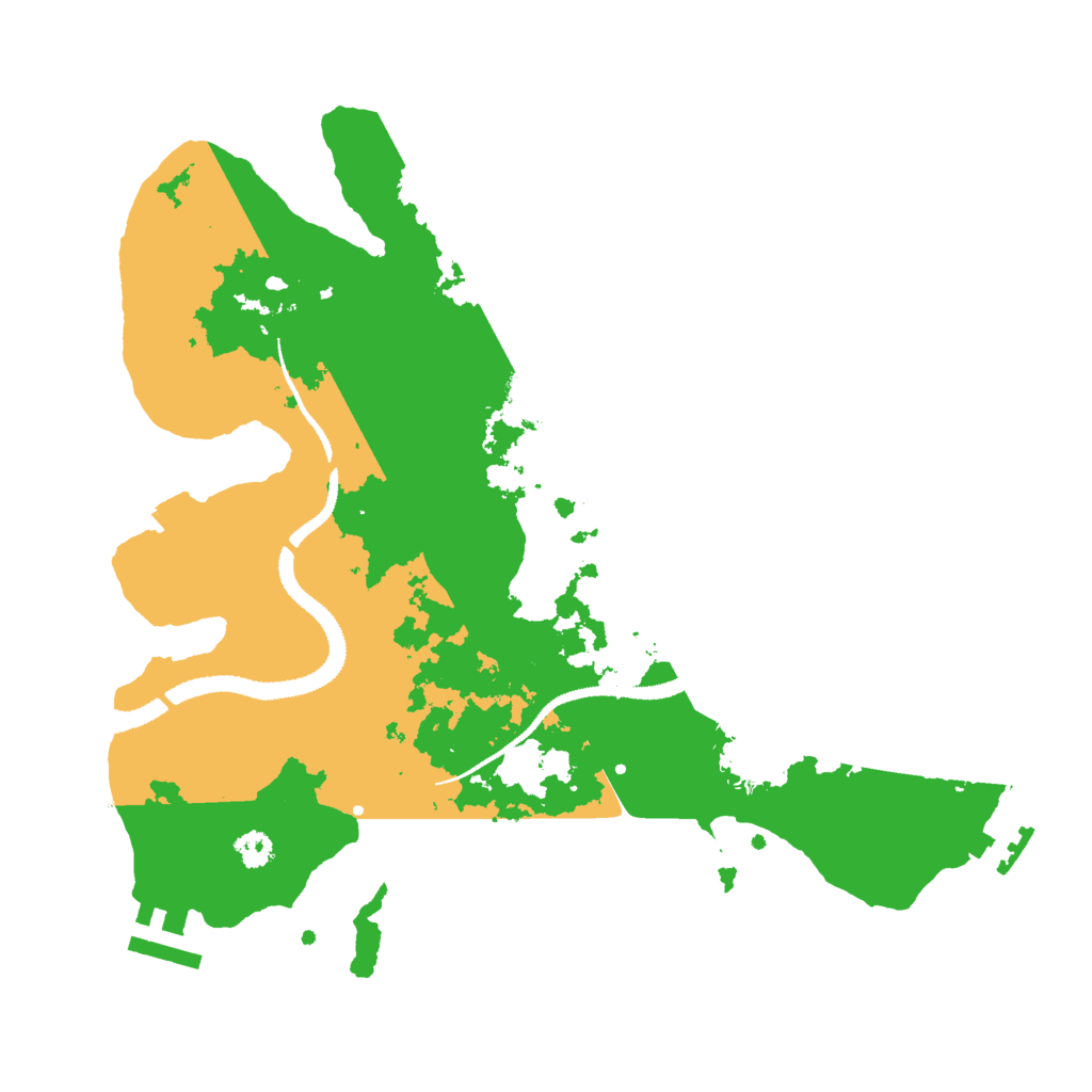 Biome Rust Map: Procedural Map, Size: 3000, Seed: 7824527