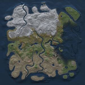 Thumbnail Rust Map: Procedural Map, Size: 4500, Seed: 987325270, 17 Monuments