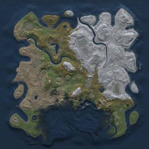 Thumbnail Rust Map: Procedural Map, Size: 4250, Seed: 787546875, 17 Monuments
