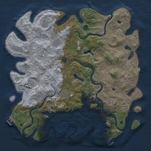 Thumbnail Rust Map: Procedural Map, Size: 4750, Seed: 673650488, 17 Monuments