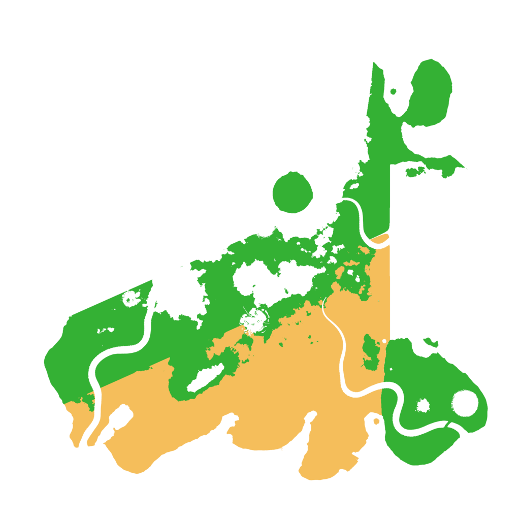 Biome Rust Map: Procedural Map, Size: 3500, Seed: 726372