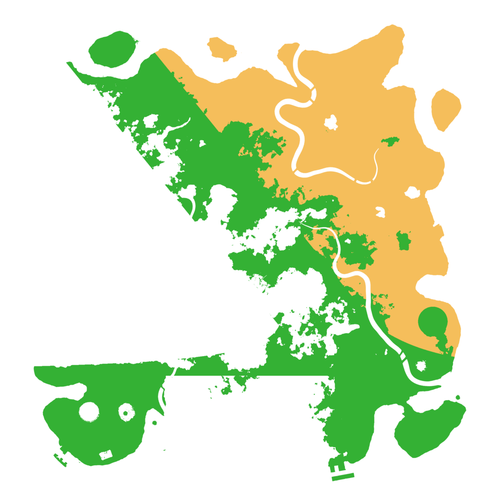 Biome Rust Map: Procedural Map, Size: 4500, Seed: 1776507623