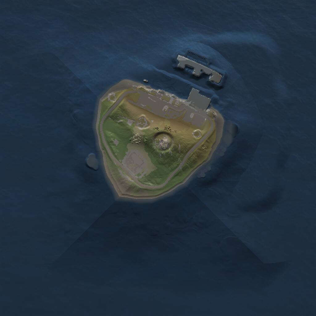 Rust Map: Procedural Map, Size: 1000, Seed: 917606817, 2 Monuments