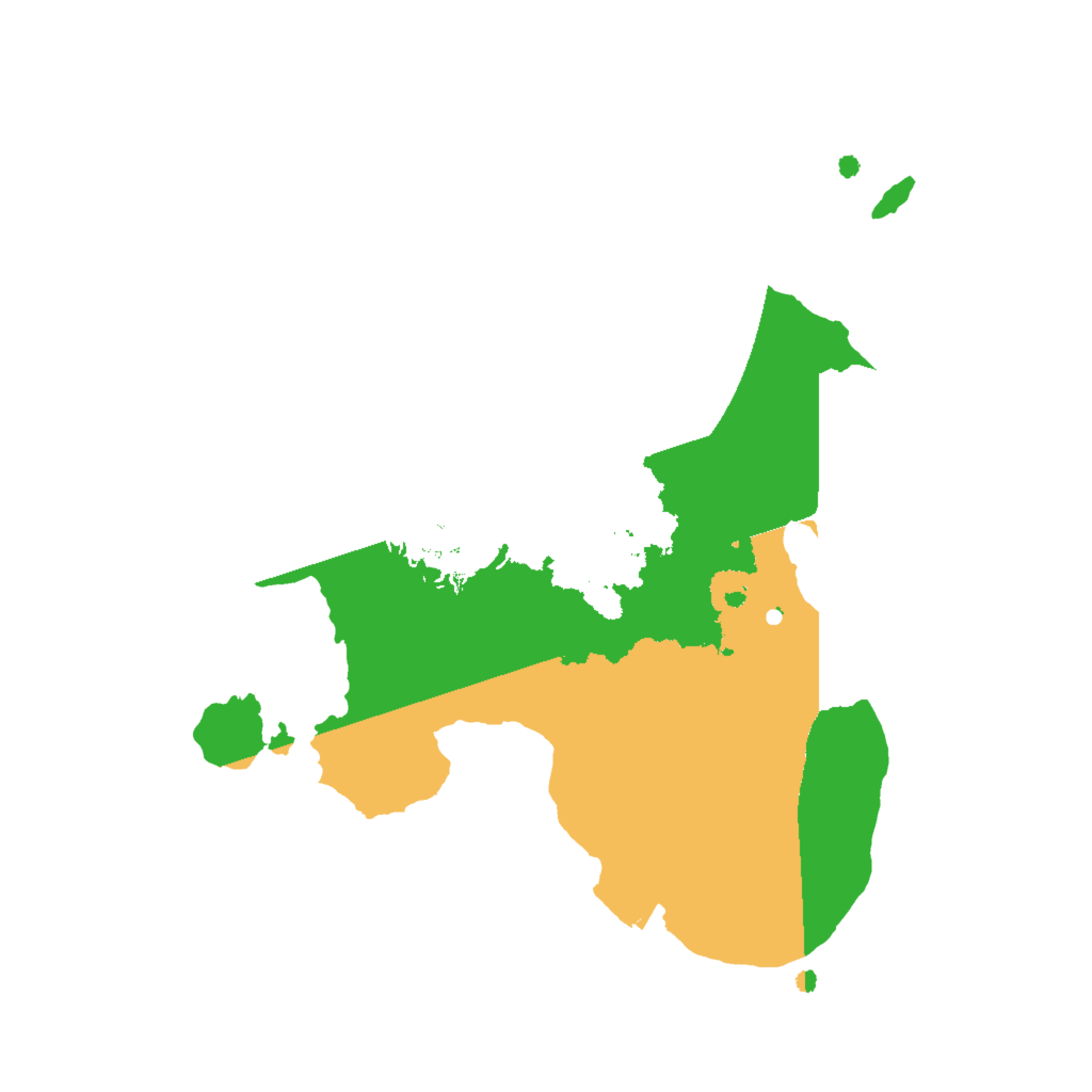 Biome Rust Map: Procedural Map, Size: 2000, Seed: 90123