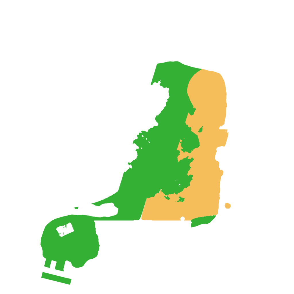 Biome Rust Map: Procedural Map, Size: 2000, Seed: 480282491