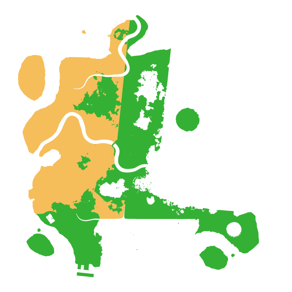 Biome Rust Map: Procedural Map, Size: 3500, Seed: 414102663