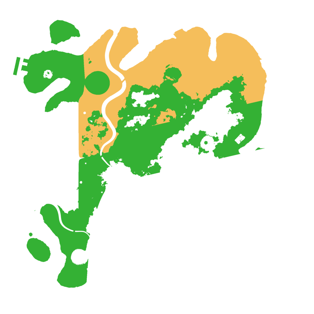 Biome Rust Map: Procedural Map, Size: 3500, Seed: 1356560657