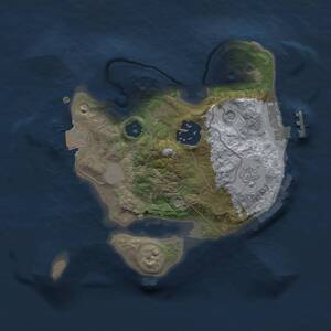 Thumbnail Rust Map: Procedural Map, Size: 2000, Seed: 846968798, 5 Monuments