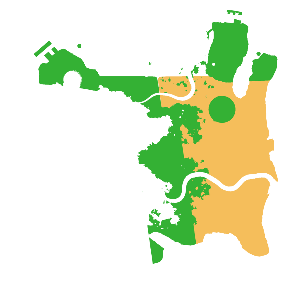 Biome Rust Map: Procedural Map, Size: 3000, Seed: 83863