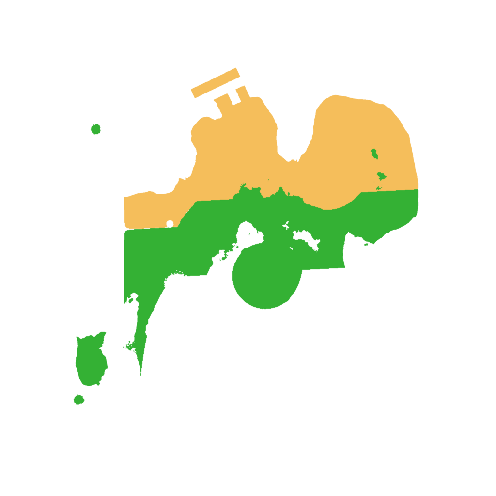 Biome Rust Map: Procedural Map, Size: 1990, Seed: 55000