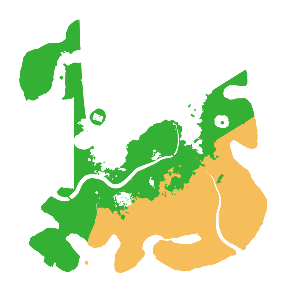 Biome Rust Map: Procedural Map, Size: 3200, Seed: 170760