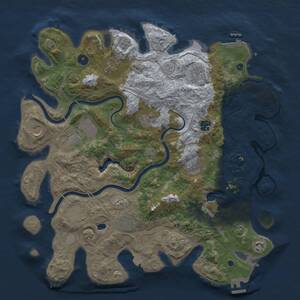 Thumbnail Rust Map: Procedural Map, Size: 4250, Seed: 133686813, 17 Monuments
