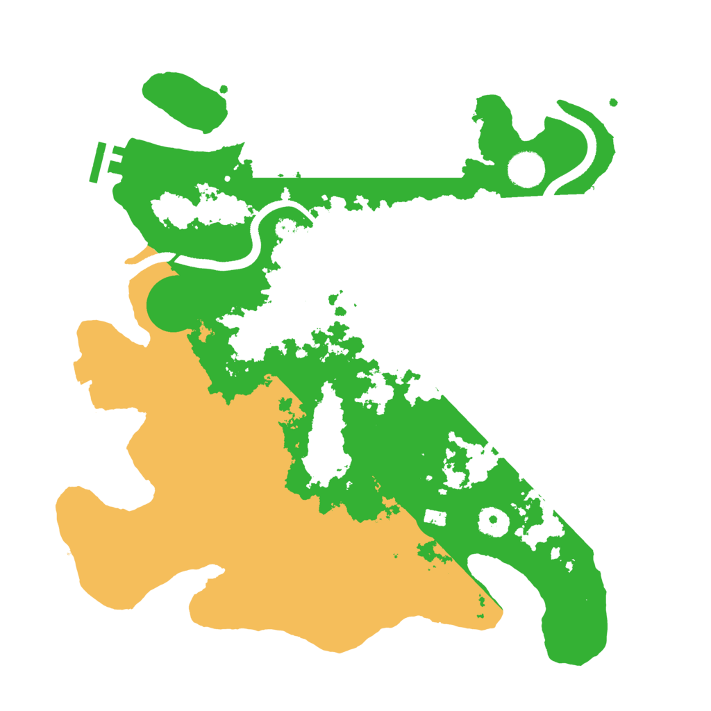 Biome Rust Map: Procedural Map, Size: 3500, Seed: 51441