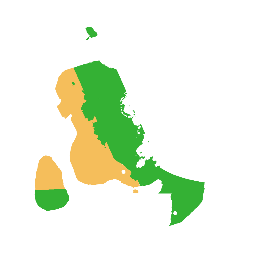 Biome Rust Map: Procedural Map, Size: 2000, Seed: 432432