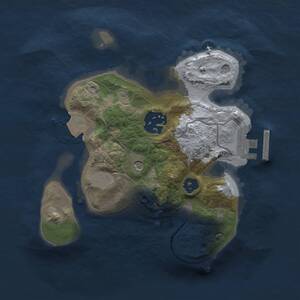 Thumbnail Rust Map: Procedural Map, Size: 2000, Seed: 432432, 4 Monuments
