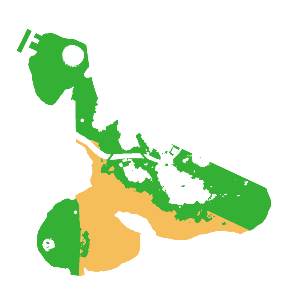 Biome Rust Map: Procedural Map, Size: 2500, Seed: 143944353