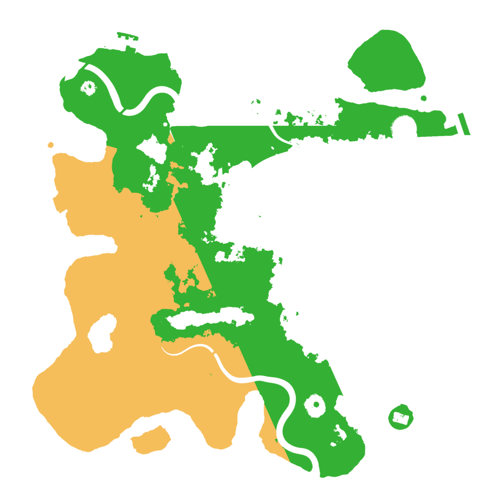 Biome Rust Map: Procedural Map, Size: 3500, Seed: 1936075126