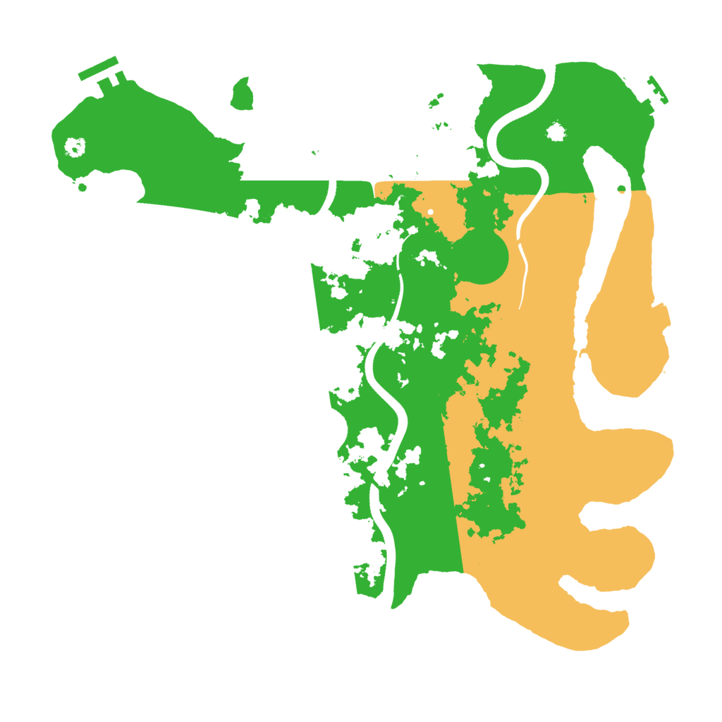Biome Rust Map: Procedural Map, Size: 3500, Seed: 83863
