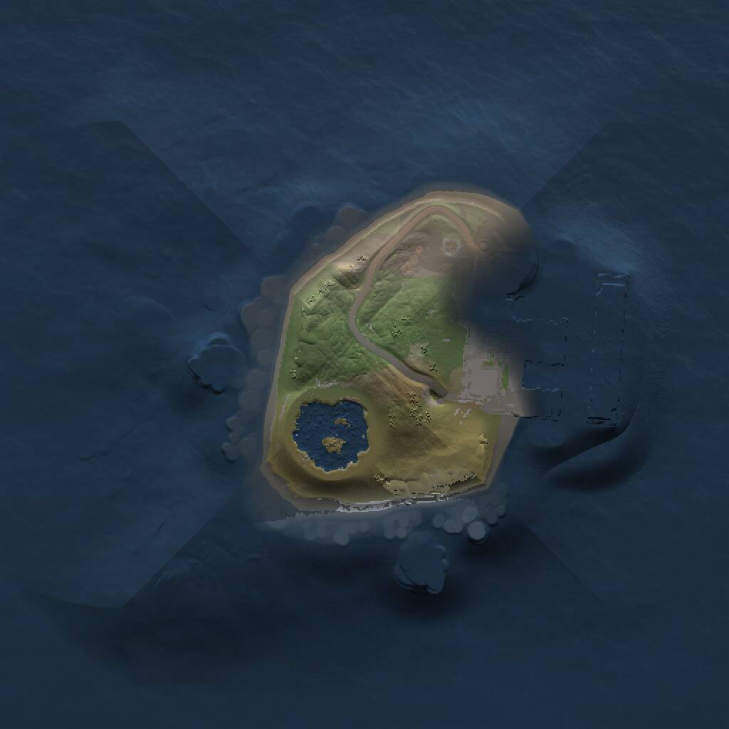 Rust Map: Procedural Map, Size: 1000, Seed: 1176354369, 2 Monuments