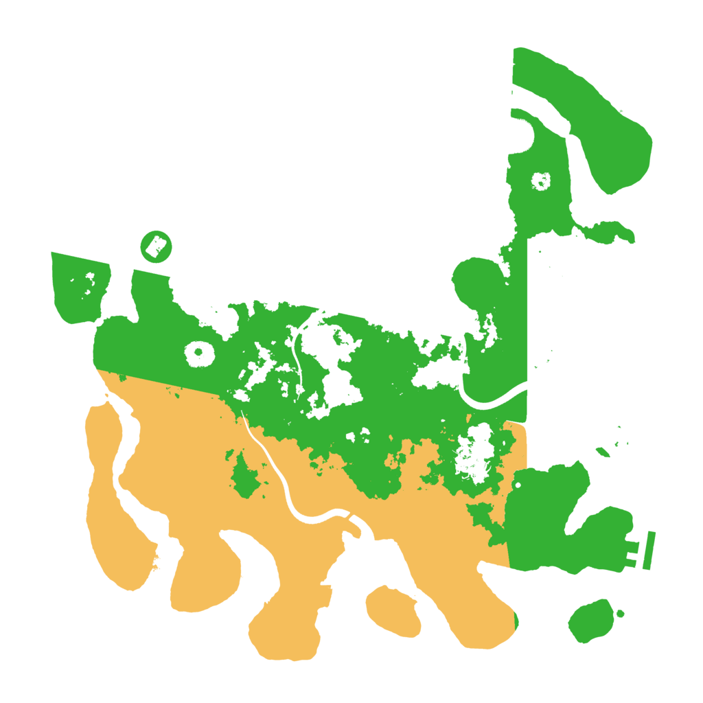 Biome Rust Map: Procedural Map, Size: 3700, Seed: 2457624