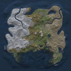 Thumbnail Rust Map: Procedural Map, Size: 3650, Seed: 34477936, 15 Monuments