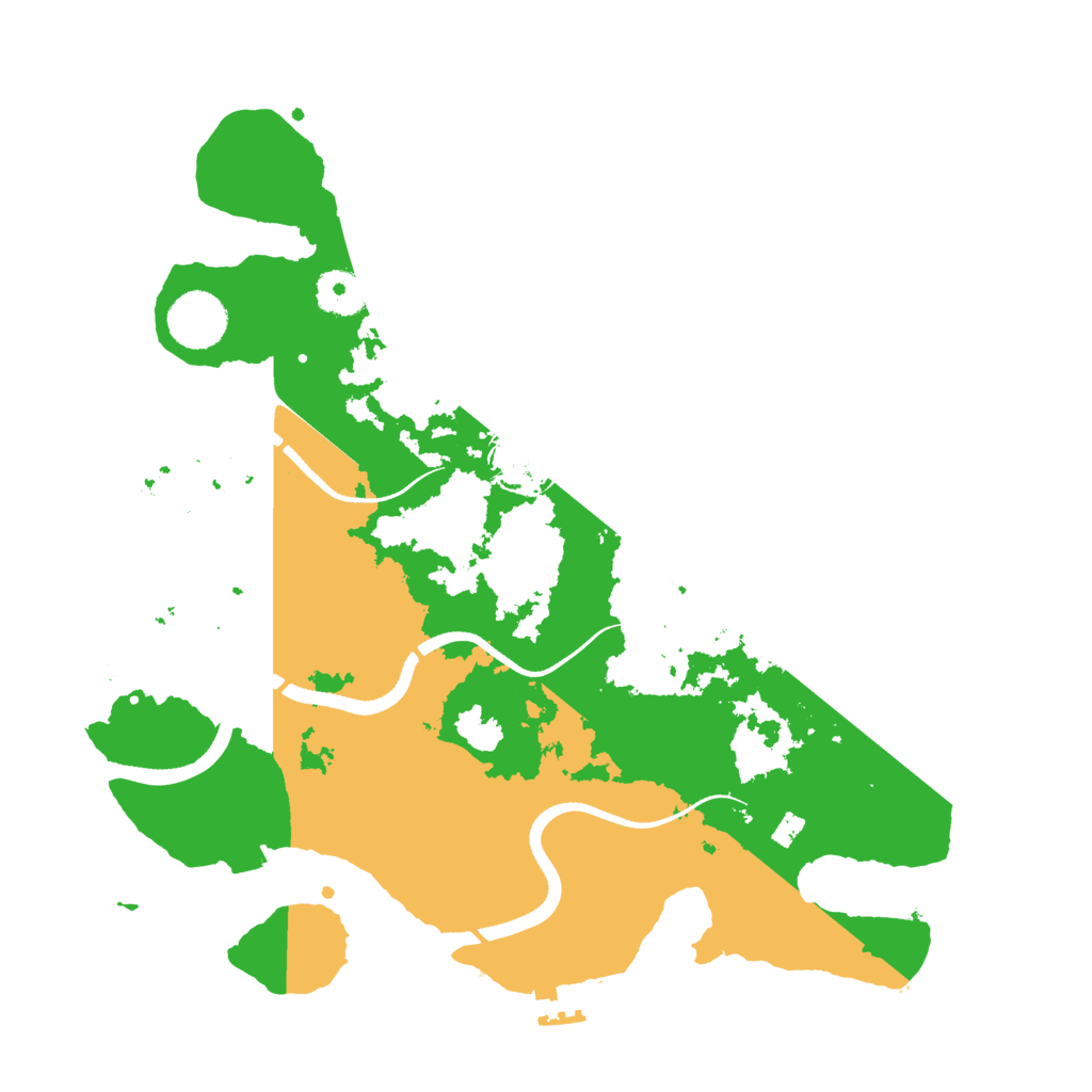 Biome Rust Map: Procedural Map, Size: 3500, Seed: 296187628
