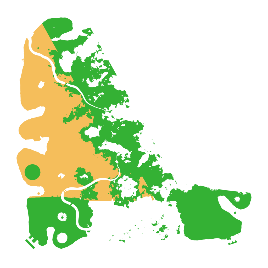 Biome Rust Map: Procedural Map, Size: 4500, Seed: 8473621