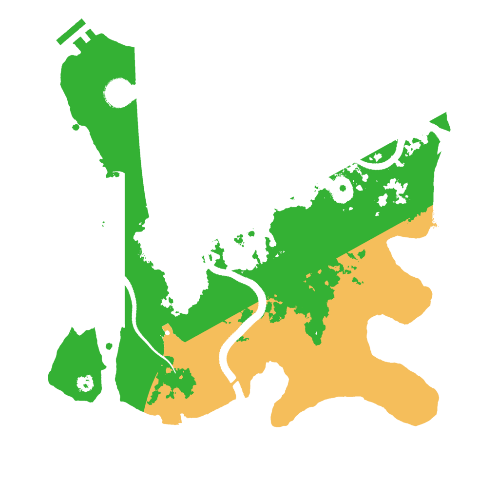 Biome Rust Map: Procedural Map, Size: 3000, Seed: 587552707