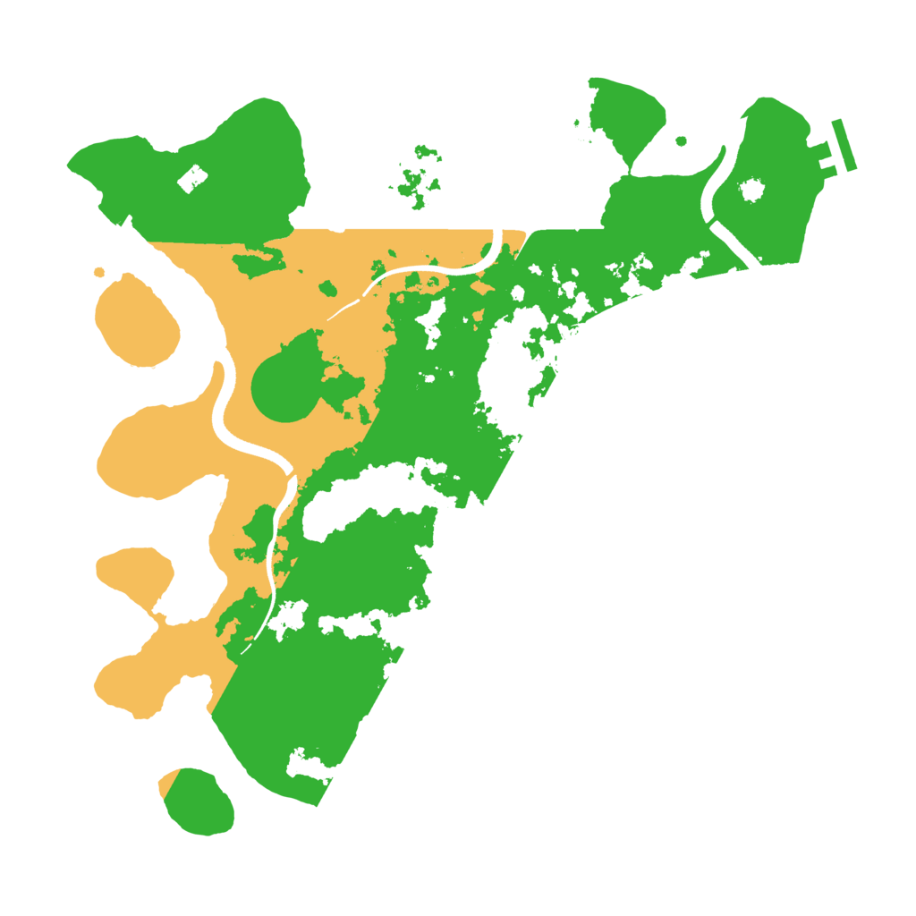 Biome Rust Map: Procedural Map, Size: 3500, Seed: 624624696