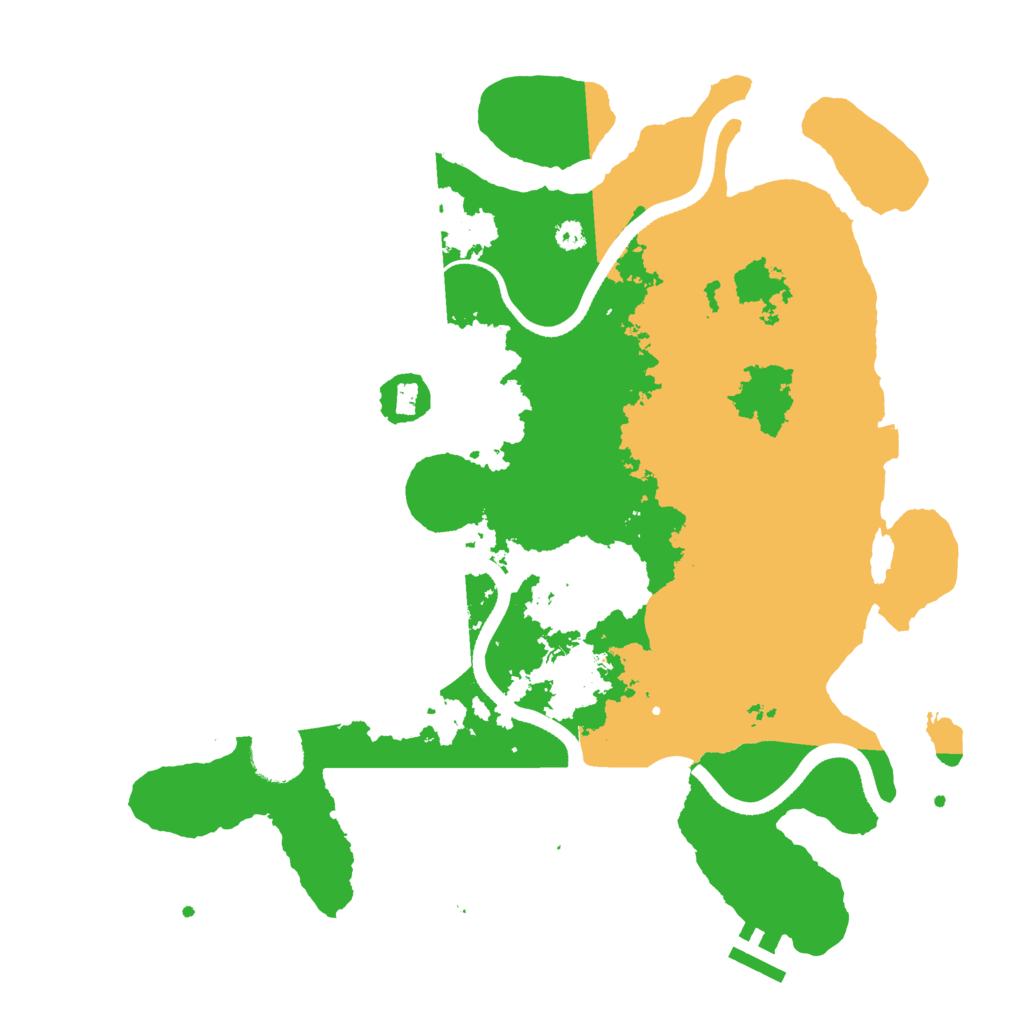 Biome Rust Map: Procedural Map, Size: 3500, Seed: 40532312