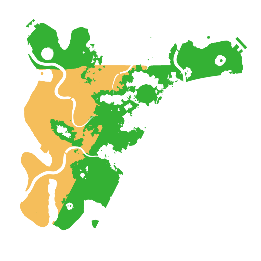 Biome Rust Map: Procedural Map, Size: 3700, Seed: 211920727