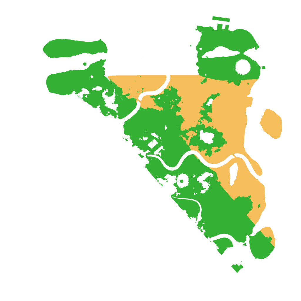 Biome Rust Map: Procedural Map, Size: 3500, Seed: 853314261