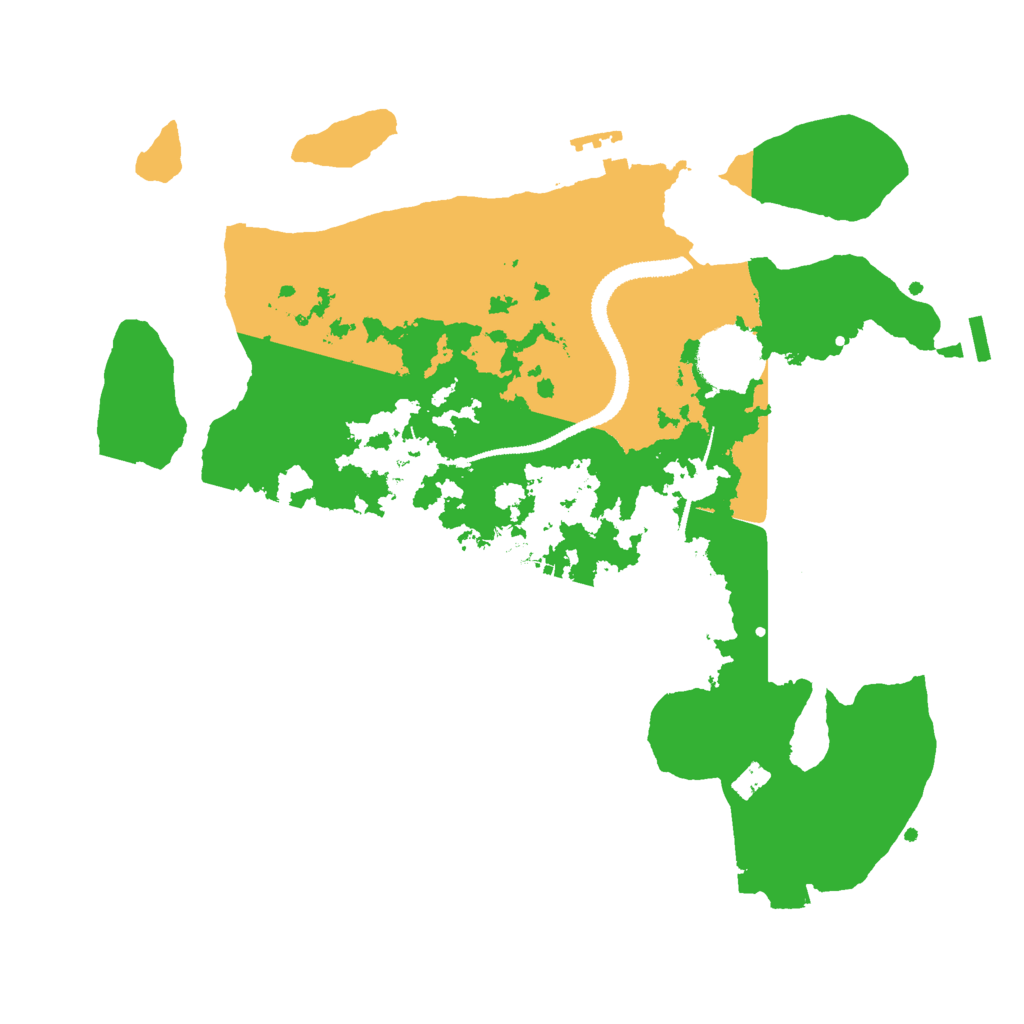 Biome Rust Map: Procedural Map, Size: 3000, Seed: 2590873