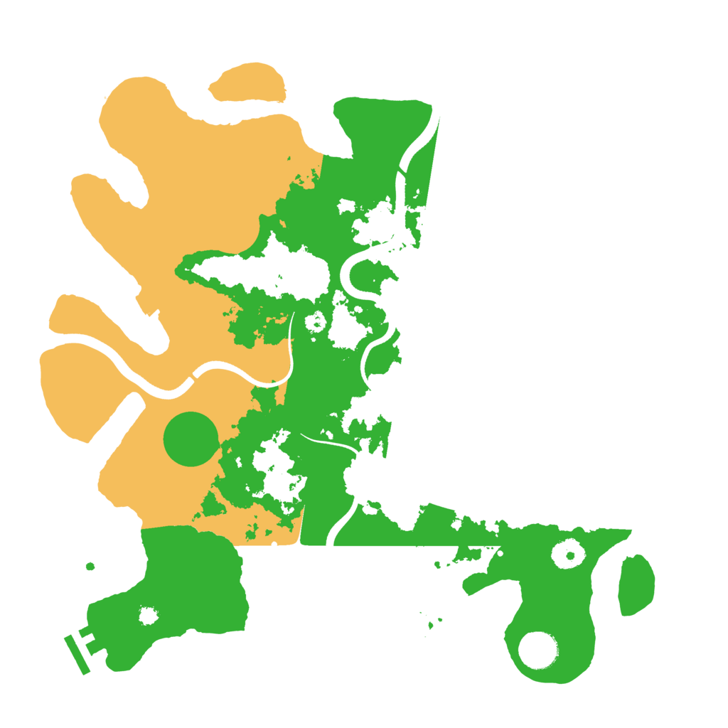 Biome Rust Map: Procedural Map, Size: 3500, Seed: 845732