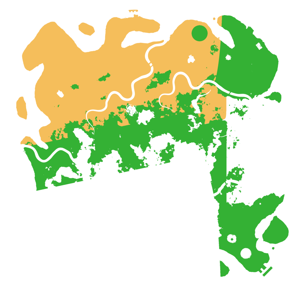 Biome Rust Map: Procedural Map, Size: 5000, Seed: 5345