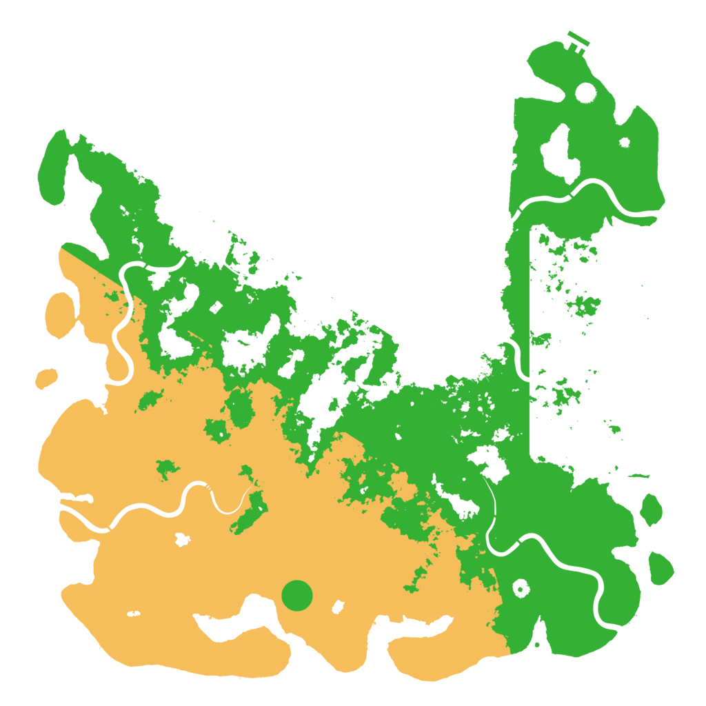 Biome Rust Map: Procedural Map, Size: 6000, Seed: 1109532571