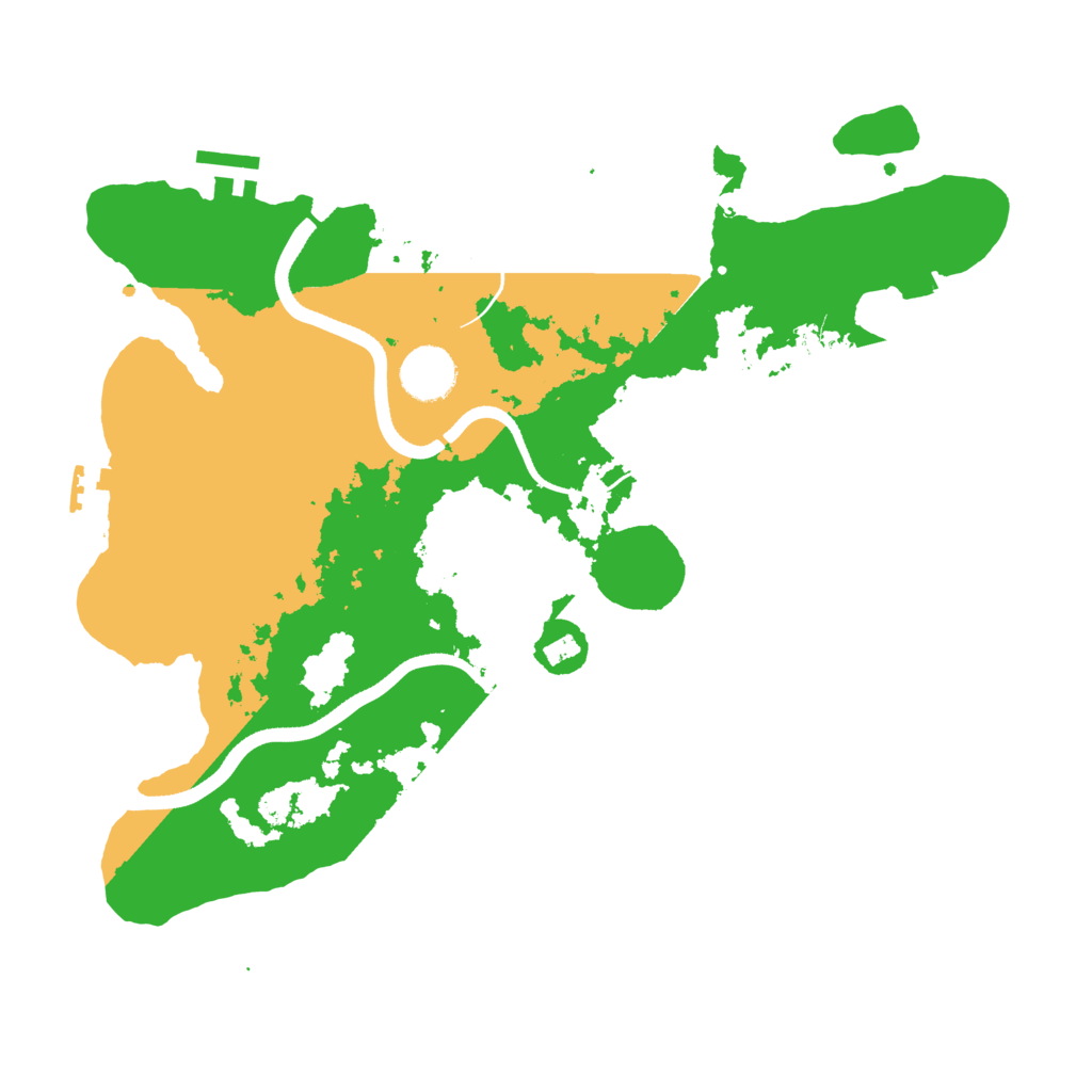 Biome Rust Map: Procedural Map, Size: 3500, Seed: 11056667