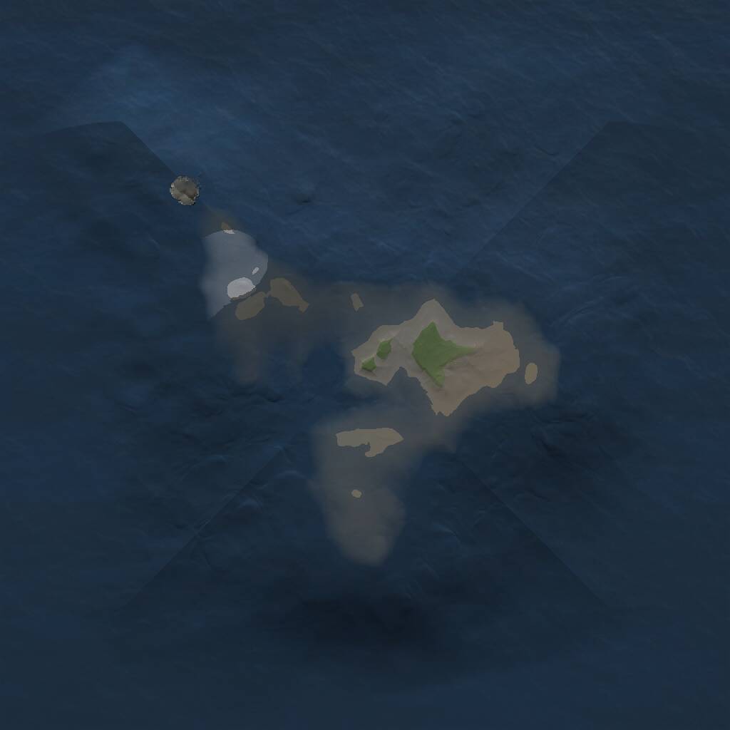Rust Map: Procedural Map, Size: 1035, Seed: 48535, 1 Monuments
